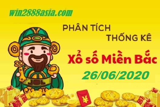 Soi cầu XSMB 26-6-2020 Win2888