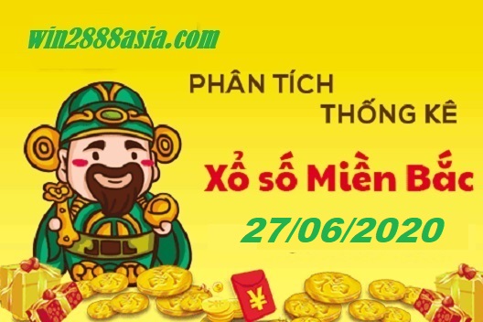 Soi cầu XSMB 27-6-2020 Win2888
