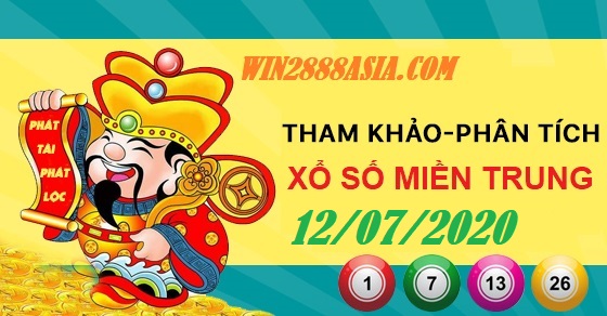 Soi cầu XSMT 12-7-2020 Win2888