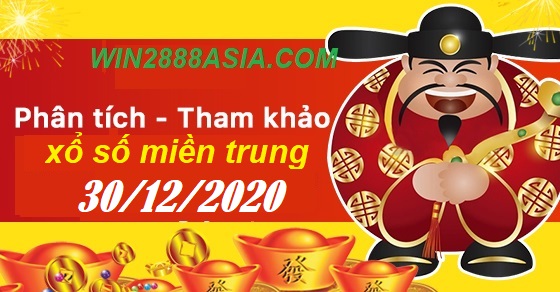 Soi cầu XSMT 30-12-2020 Win2888